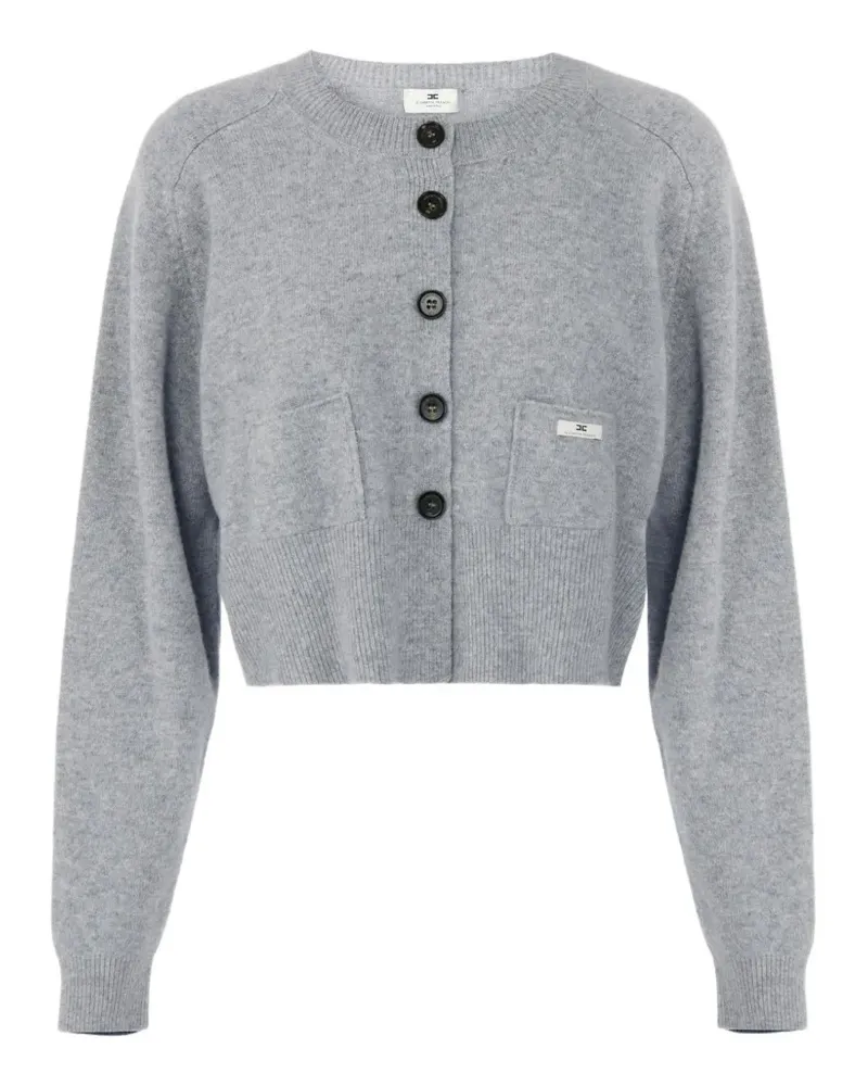 Elisabetta Franchi raglan-sleeve cropped cardigan - Grau Grau