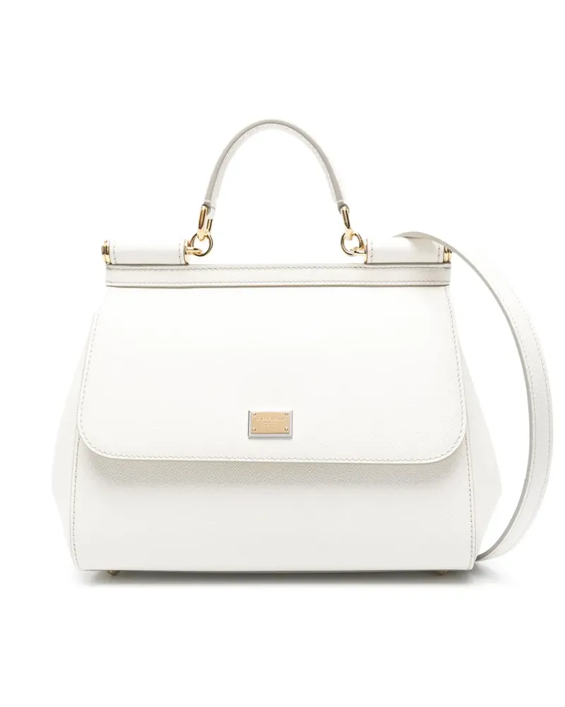 Dolce & Gabbana Große Sicily Handtasche - Weiß Weiß