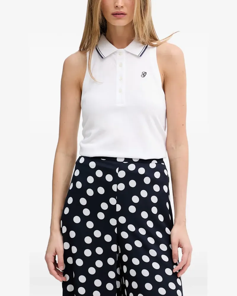 Gant sleeveless polo top - Weiß Weiß