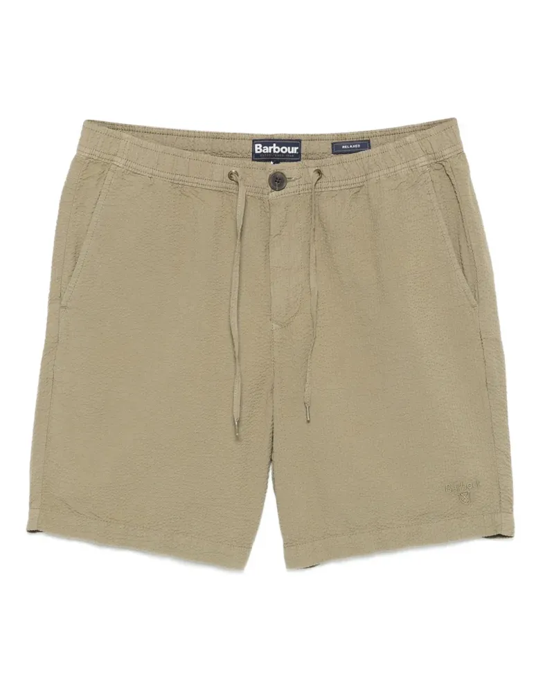 Barbour seersucker drawstring shorts - Grün Grün
