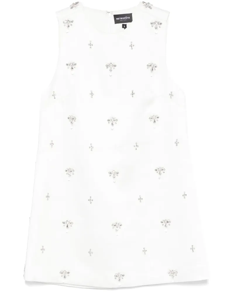 Retrofête Tylee Minikleid - Weiß Weiß
