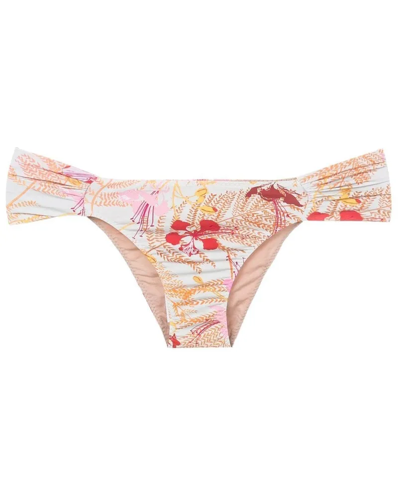 Clube Bossa Ricy Bikinihöschen mit Blumen-Print - Nude Nude