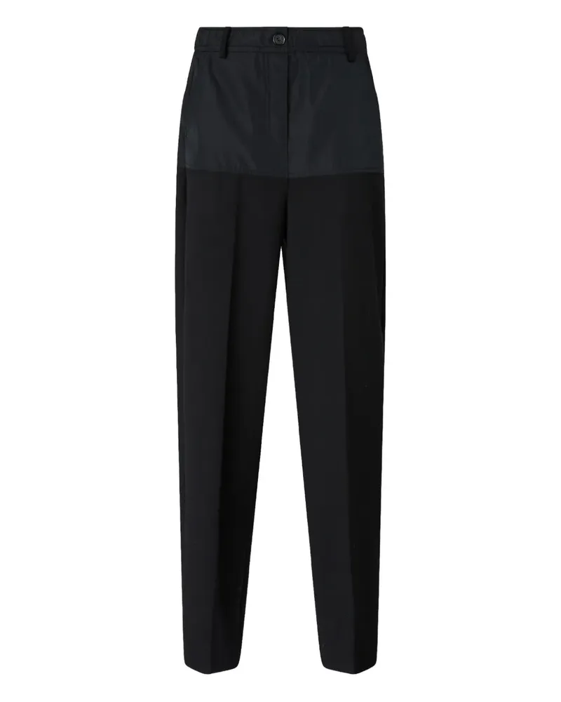 Pinko Hose mit Kontrasteinsätzen - Schwarz Schwarz