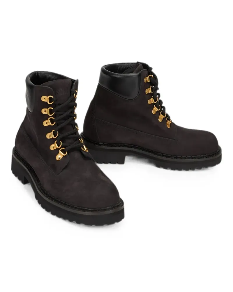 Moschino lace-up ankle boots - Braun Braun