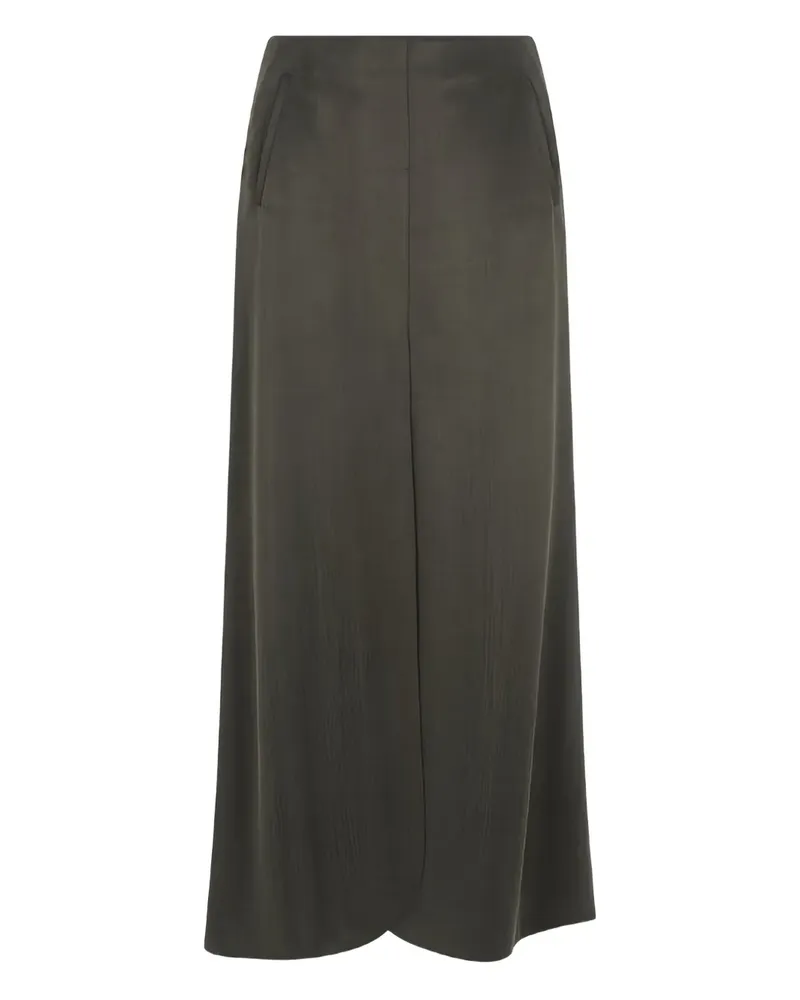 Giorgio Armani pockets a-line midi skirt - Grau Grau