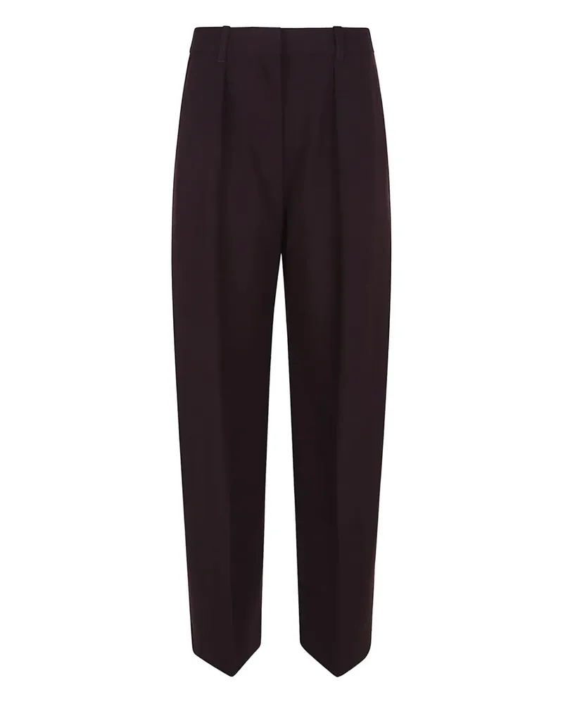 Victoria Beckham Klassische Bundfaltenhose - Rot Rot
