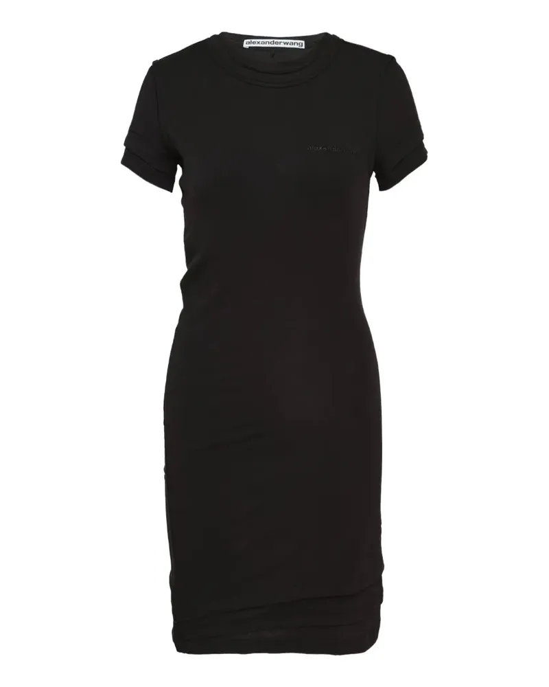 Alexander Wang short-sleeve mini dress - Schwarz Schwarz