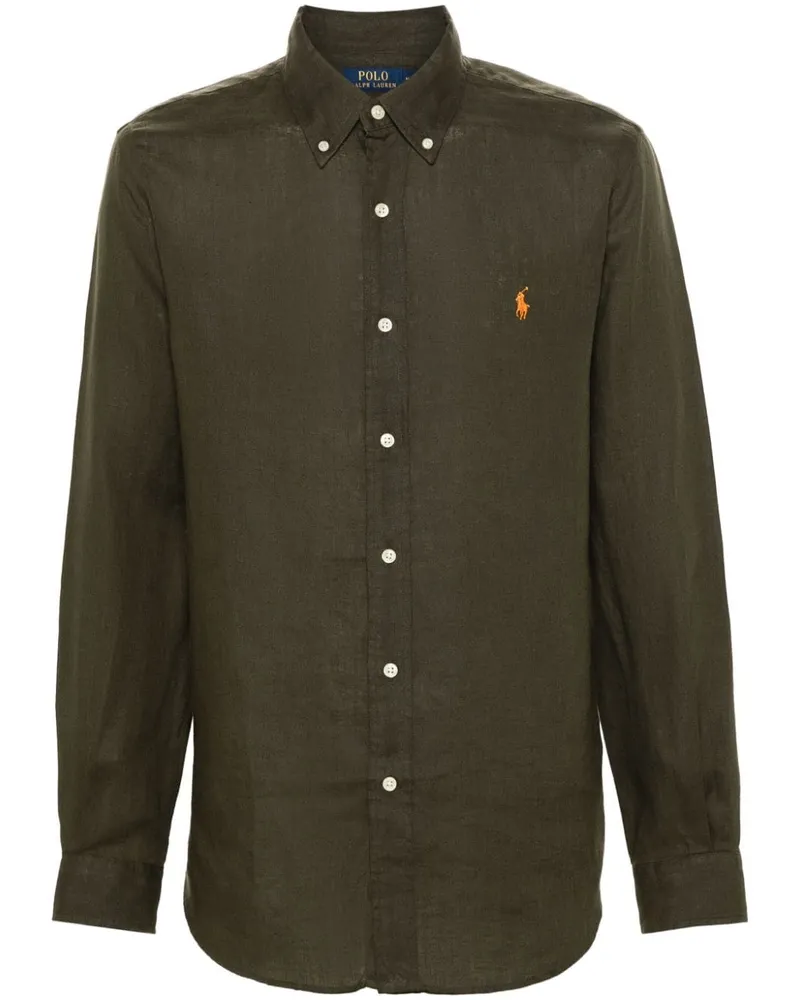 Ralph Lauren Polo-Pony Leinenhemd - Grün Grün