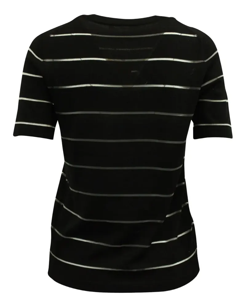 Michael Kors striped short-sleeve T-shirt - Schwarz Schwarz