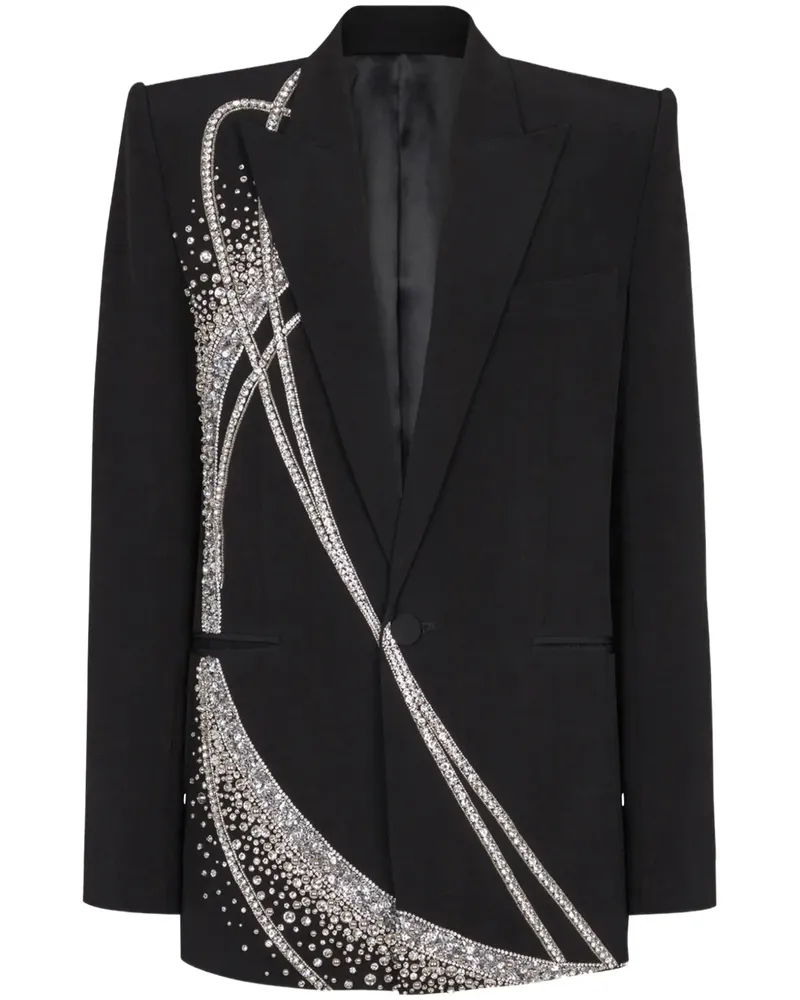 Balmain Galaxy 1B Jacke - Schwarz Schwarz