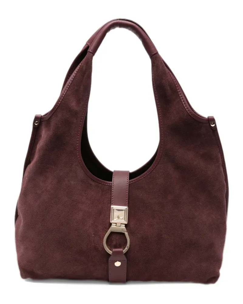 MARC ELLIS Maia suede-finish shoulder bag - Violett Violett