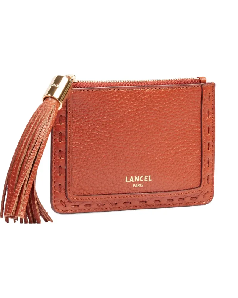 Lancel Kartenetui mit Quaste - Orange Orange