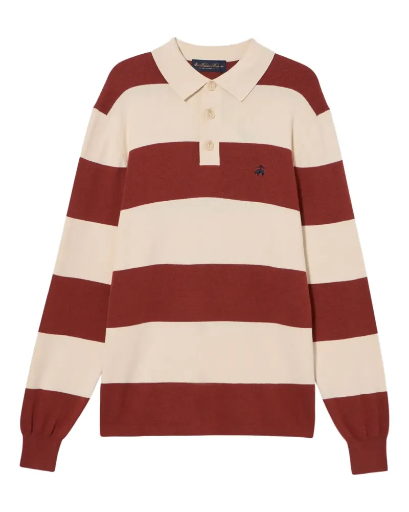 Brooks Brothers Gestreiftes Rugby-Shirt - Nude Nude