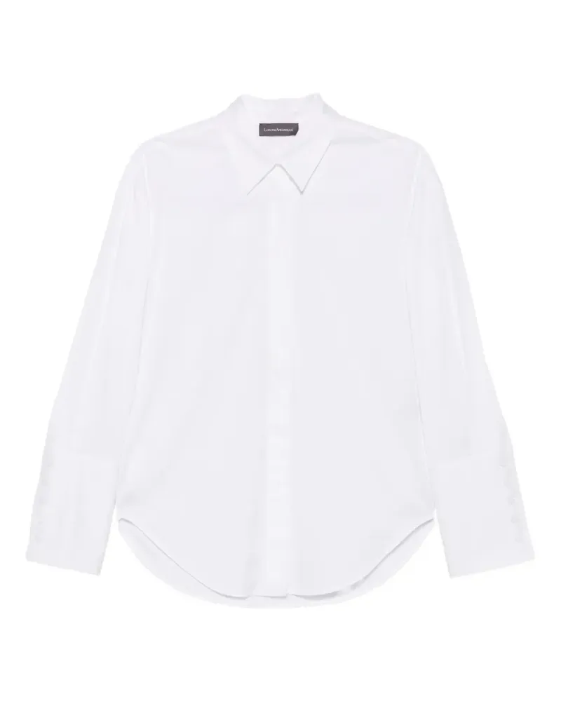 Lorena Antoniazzi button-cuff curved-hem shirt - Weiß Weiß
