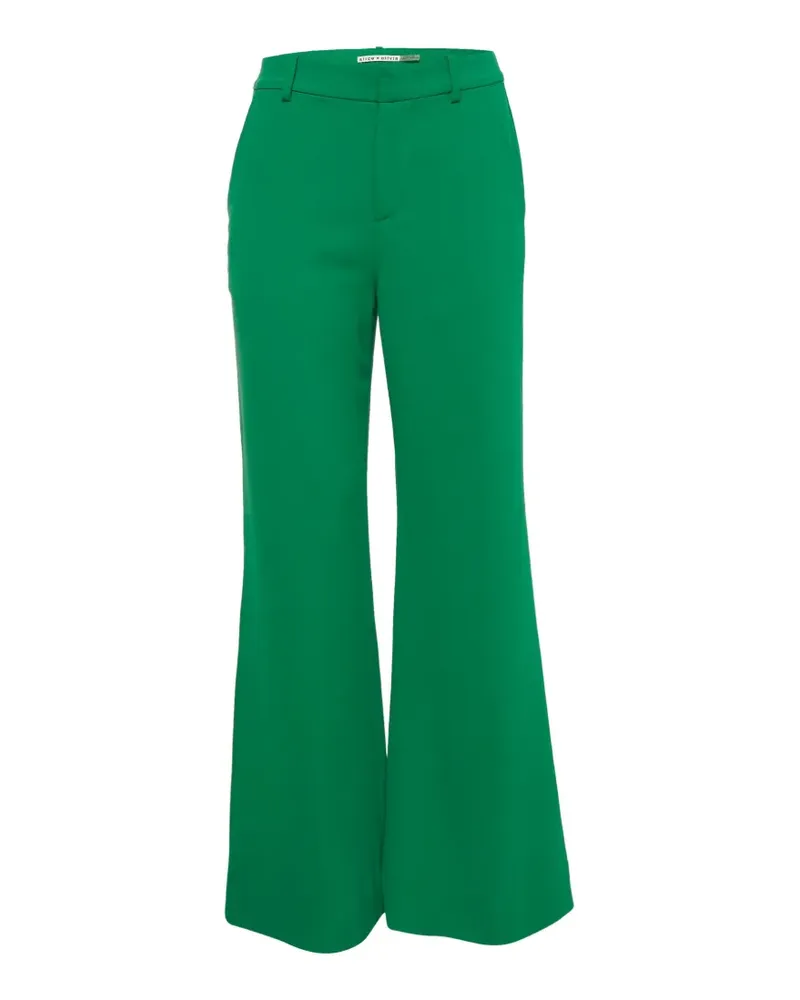 Alice + Olivia wide-leg crepe trousers - Grün Grün