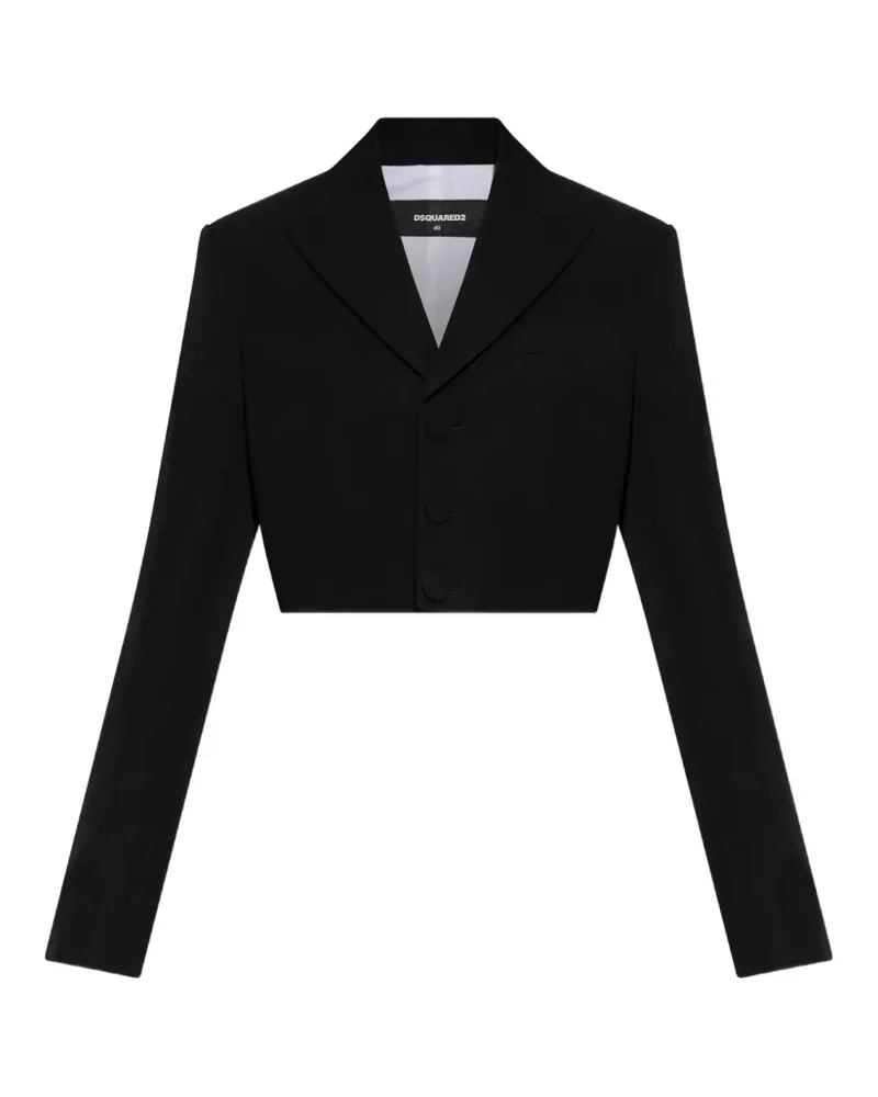 Dsquared2 cropped wool jacket - Schwarz Schwarz