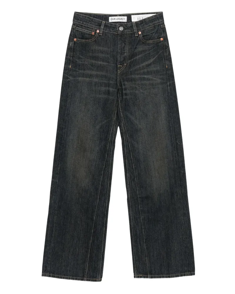 Our Legacy Treble Jeans - Schwarz Schwarz