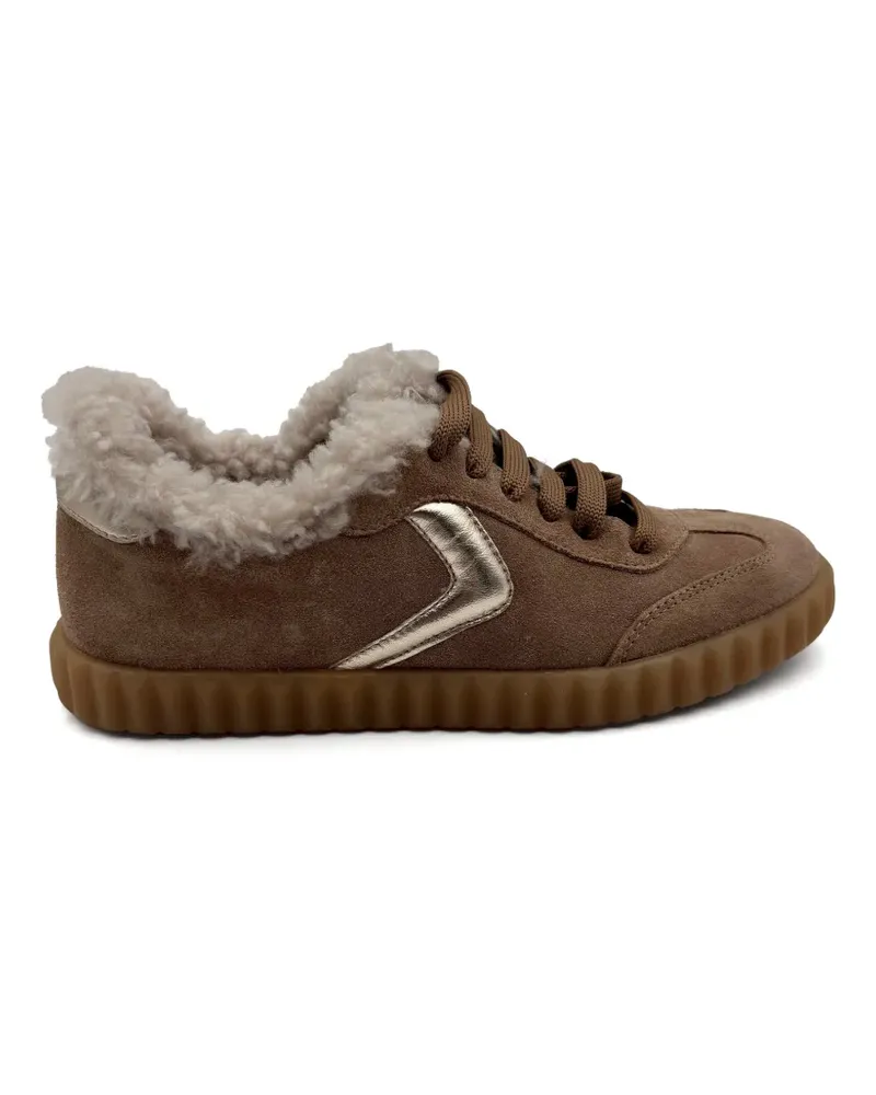 Voile Blanche Ines Sneakers mit Shearling - Braun Braun
