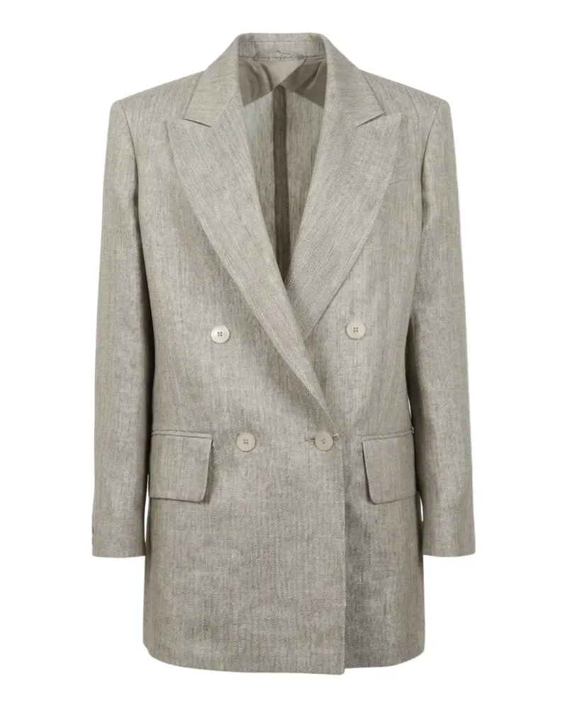 Max Mara Doppelreihiger Olimpia Blazer - Nude Nude