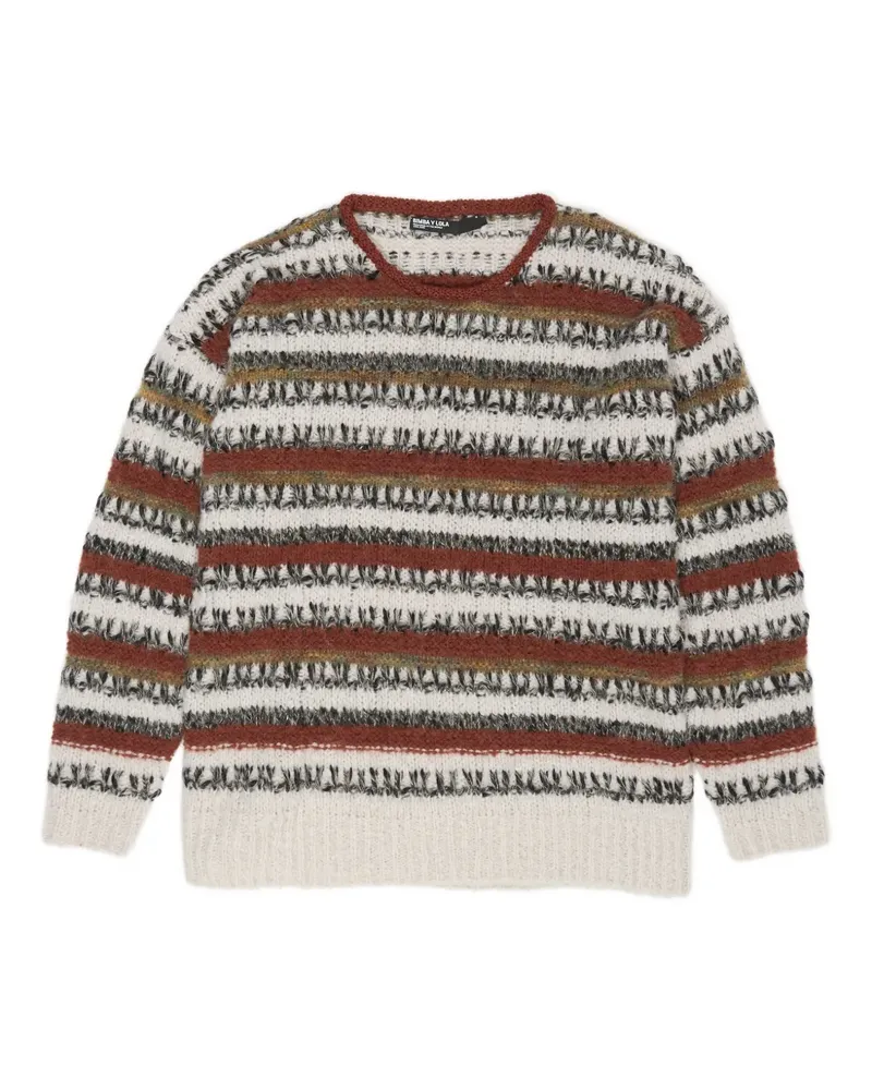 BIMBA Y LOLA Gestreifter Pullover - Nude Nude