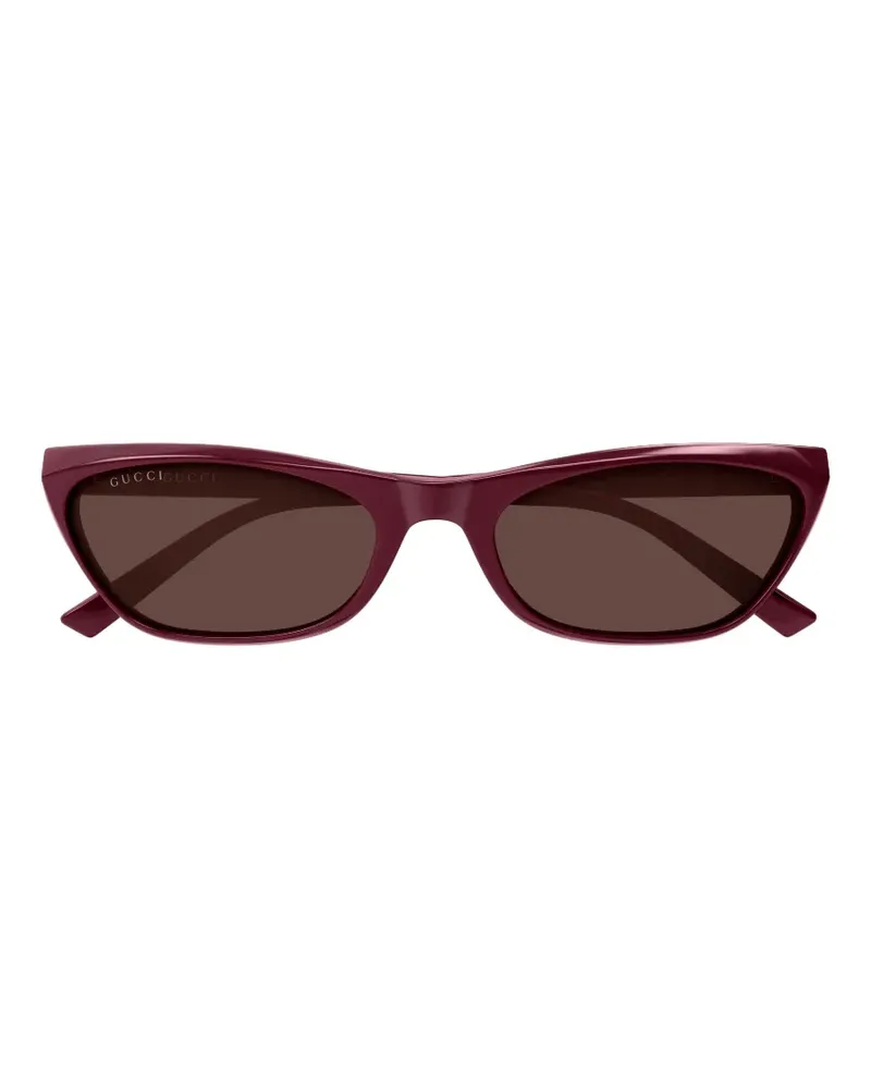Gucci Cat-Eye-Sonnenbrille mit GG - Rot Rot
