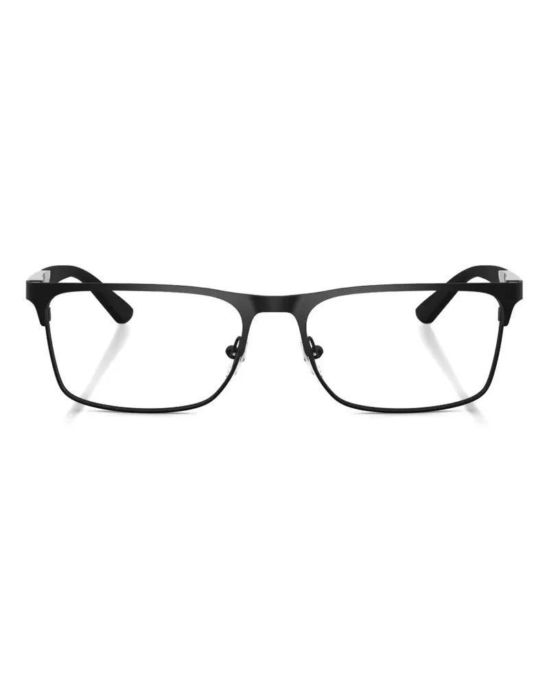 Emporio Armani rectangle-frame glasses - Schwarz Schwarz