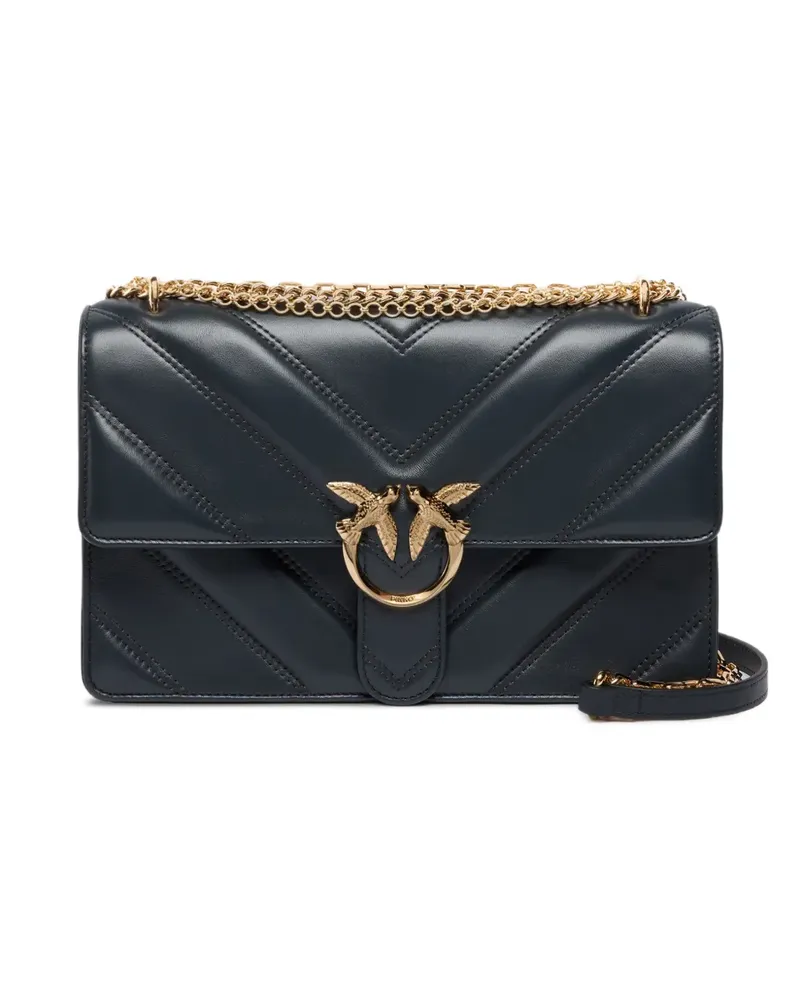 Pinko Umhängetasche mit Zickzackkette - Grau Grau