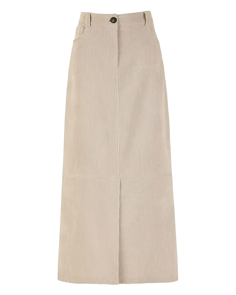 D.EXTERIOR corduroy skirt - Nude Nude