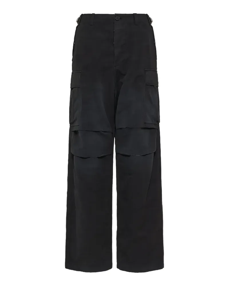 Fendi black cotton trousers - Schwarz Schwarz