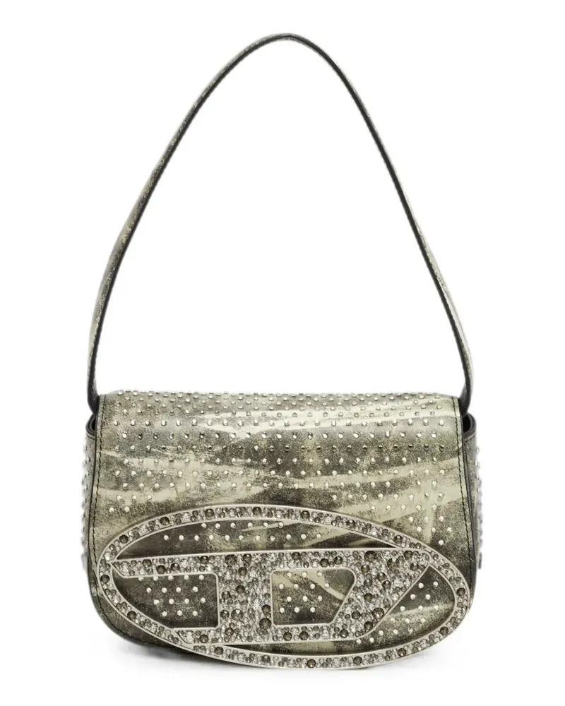 Diesel 1DR crystal-embellished shoulder bag - Grün Grün