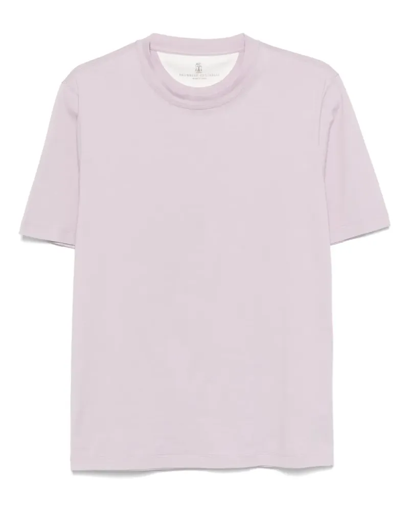 Brunello Cucinelli T-Shirt aus Jersey - Violett Violett