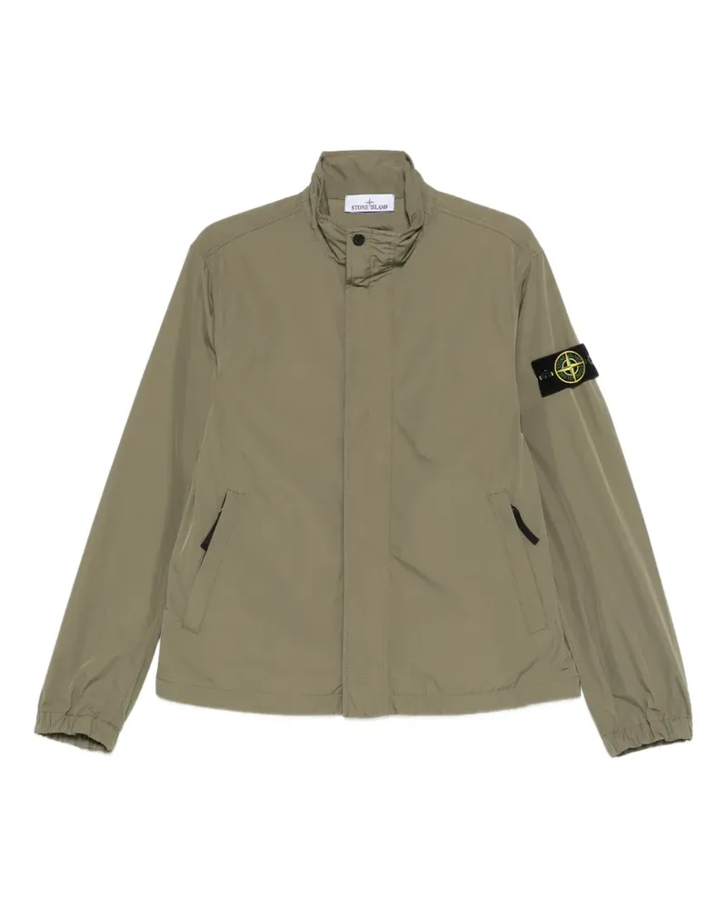 Stone Island logo-patch jacket - Grün Grün