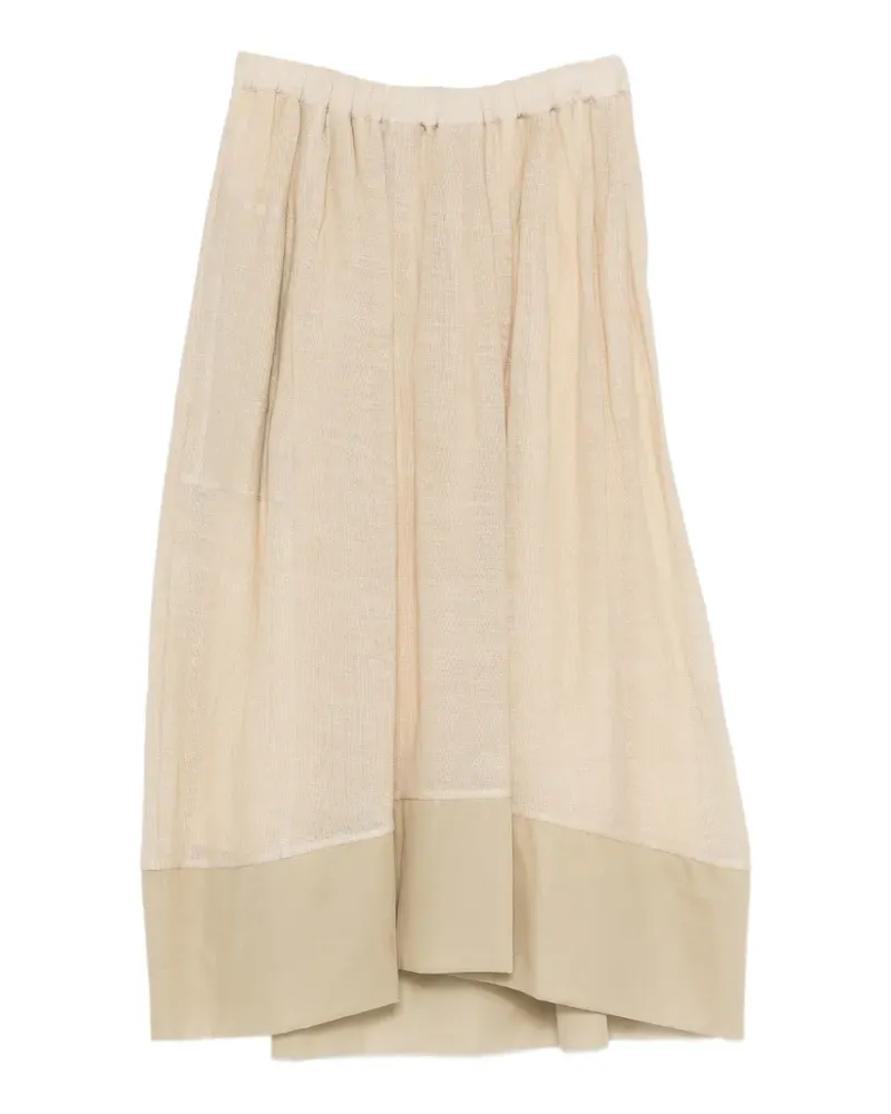 Gentry Portofino elasticated-waist midi skirt - Nude Nude