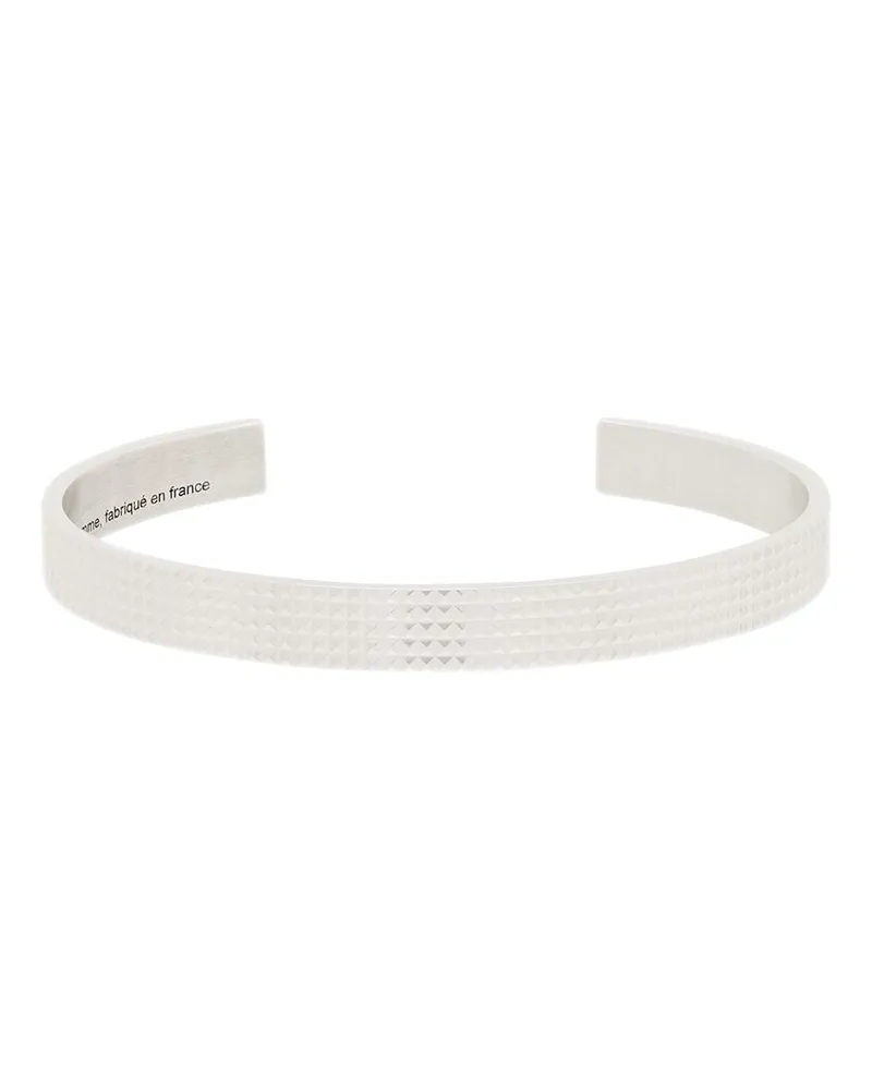 Le Gramme Polierter Le 23g Guilloché-Armreif - Silber Silber