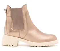 Mirre Stiefeletten aus Leder - Gold