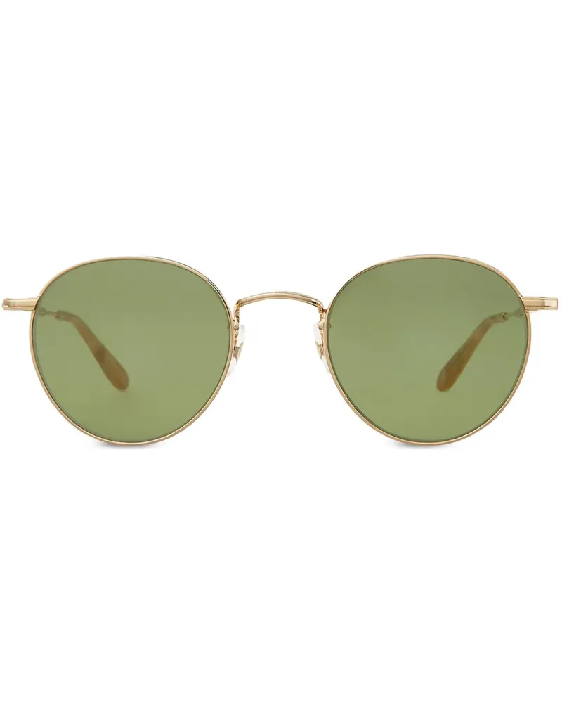 Garrett Leight Sonnenbrille mit rundem Gestell - Gold Gold