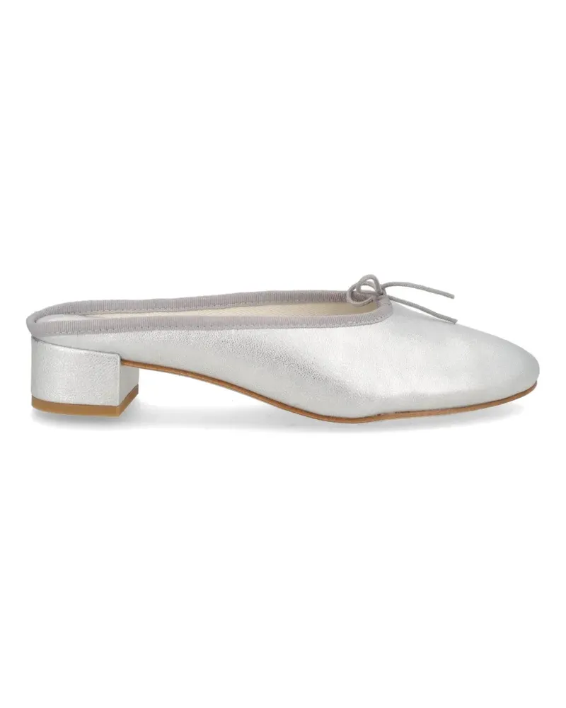 Repetto bow-detail mules - Silber Silber