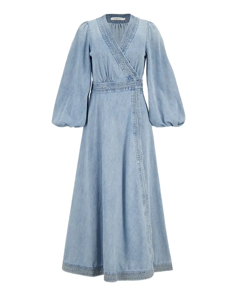 Zimmermann Indra wrap midi dress - Blau Blau