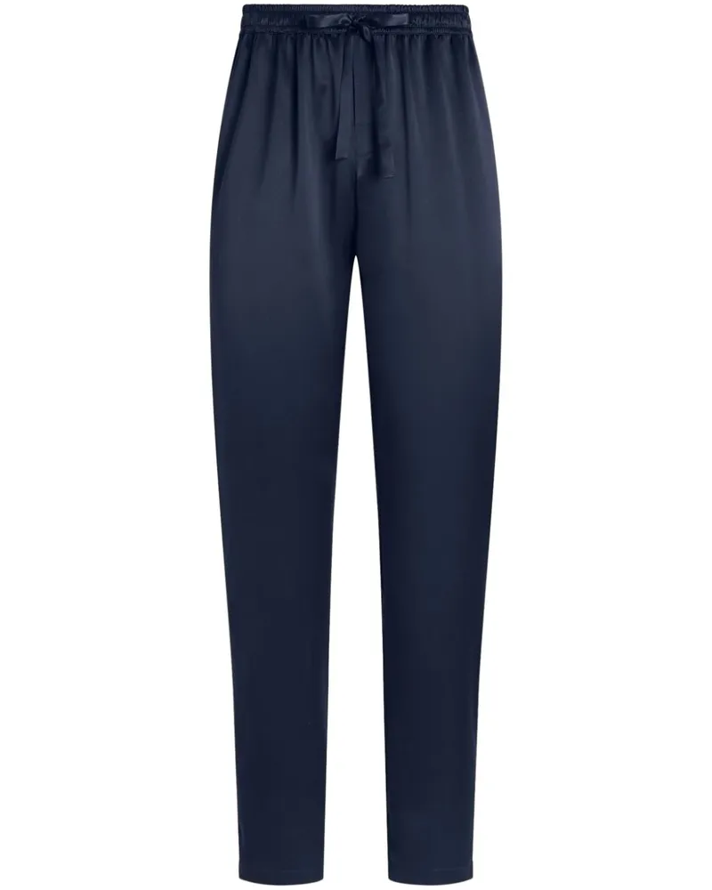 Dolce & Gabbana Bestickte Pyjama-Hose - Blau Blau