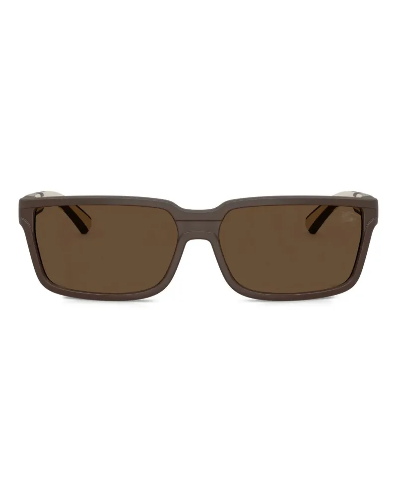 Burberry Sonnenbrille mit kariertem Gestell - Braun Braun