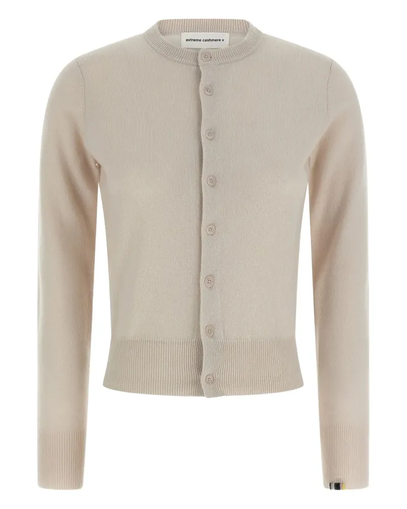 extreme cashmere Kaschmircardigan mit rundem Ausschnitt - Nude Nude