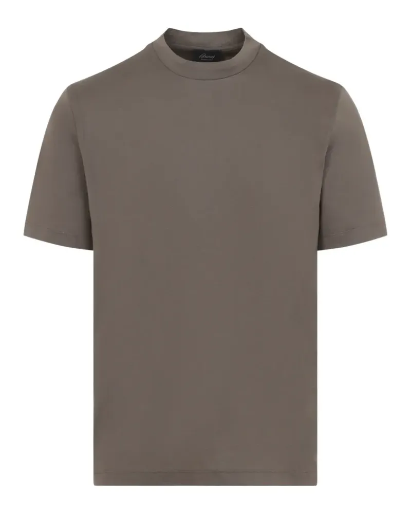Brioni T-Shirt mit rundem Ausschnitt - Braun Braun