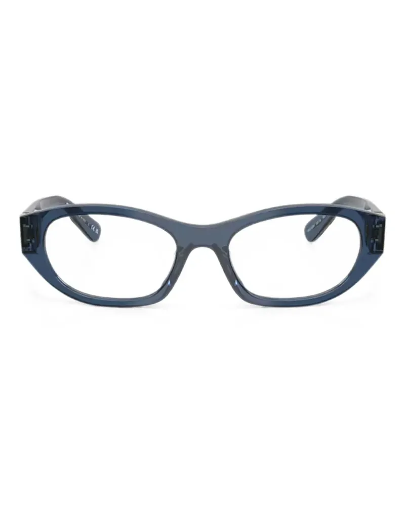 Miu Miu Brille mit ovalem Gestell - Blau Blau