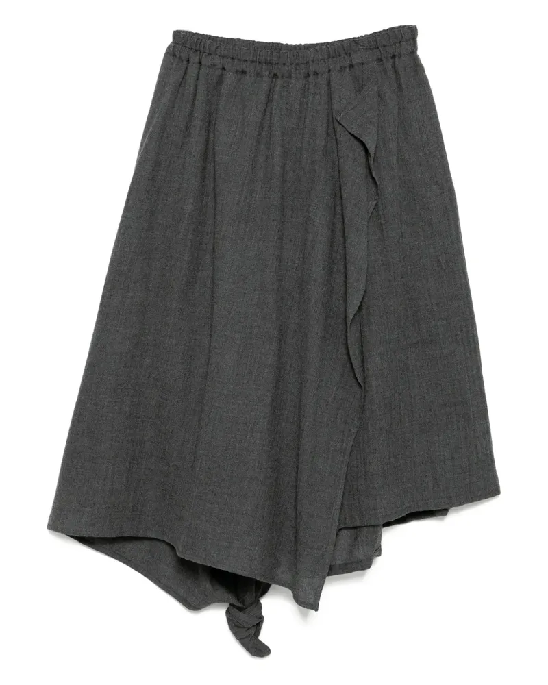 Yohji Yamamoto Drapierte Hose - Grau Grau