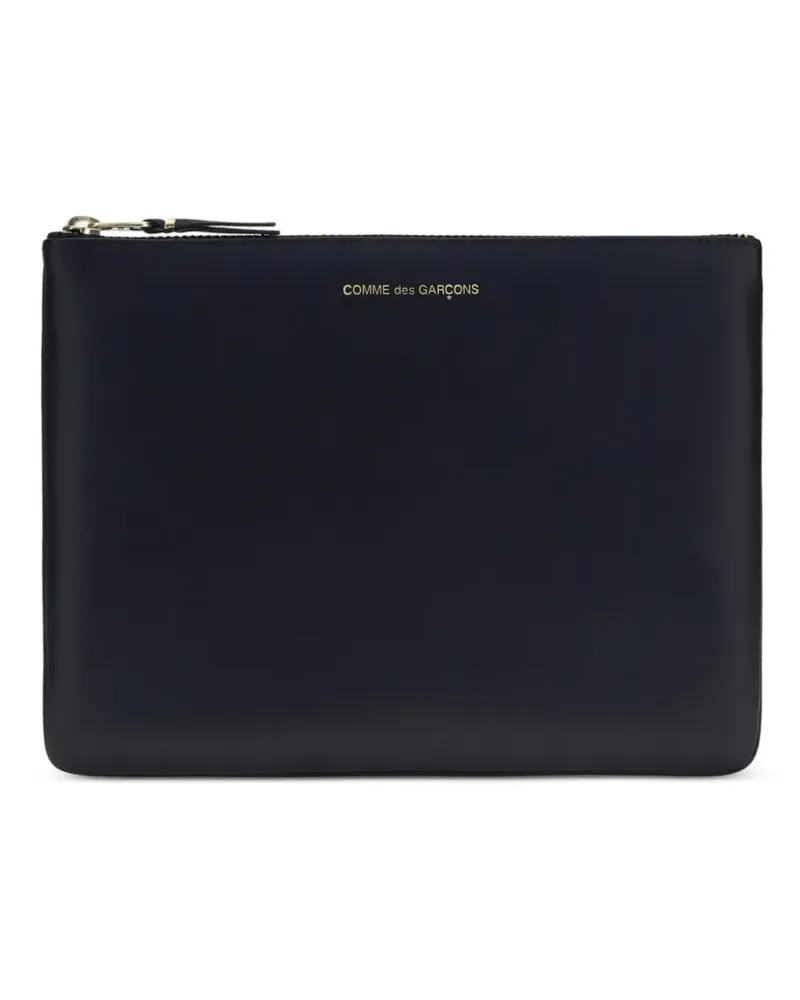 Comme des Garçons leather pouch bag - Blau Blau