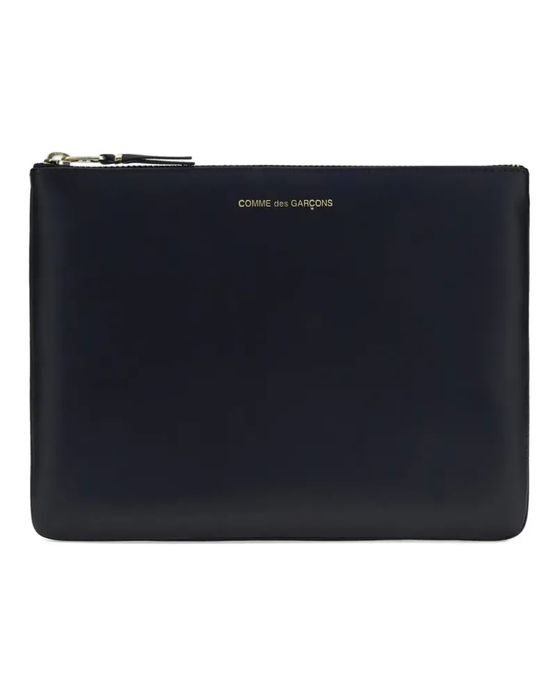 Comme des Garçons leather pouch bag - Blau Blau