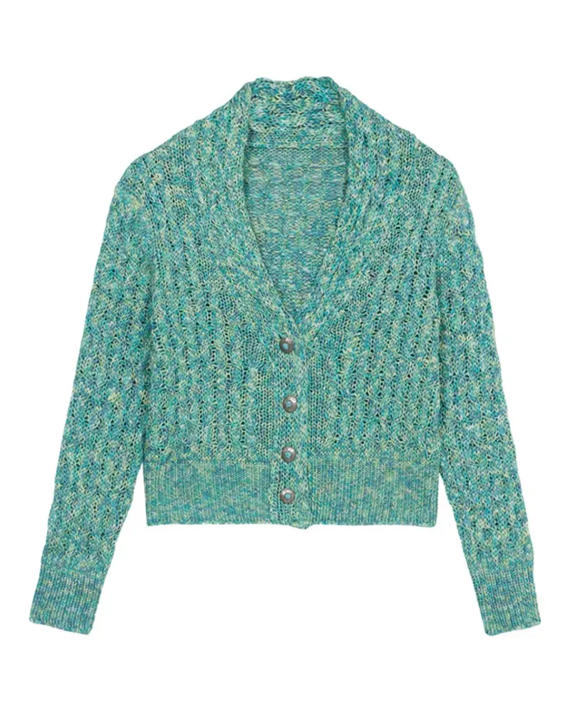 Fortela Lola shawl collar cardigan - Grün Grün