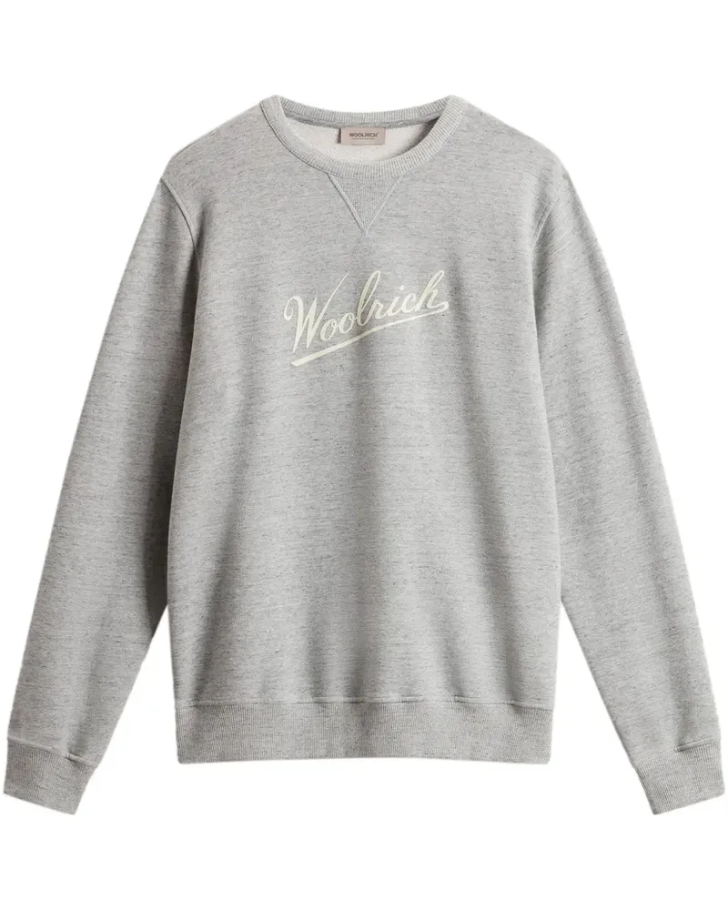 Woolrich Sweatshirt mit rundem Ausschnitt - Grau Grau