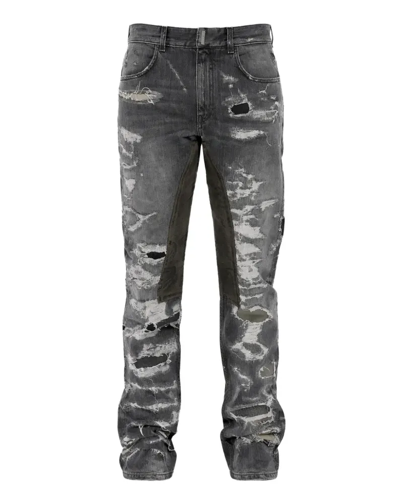 Givenchy distressed patched jeans - Schwarz Schwarz