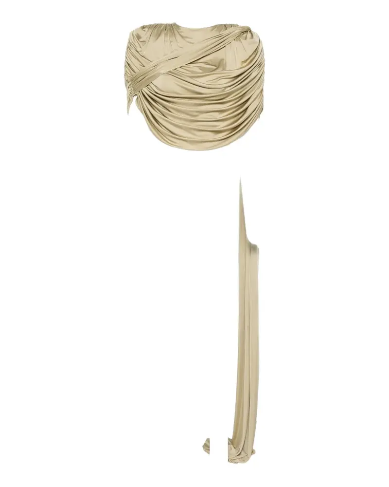 The New Arrivals Ilkyaz Ozel draped-detail top - Grün Grün